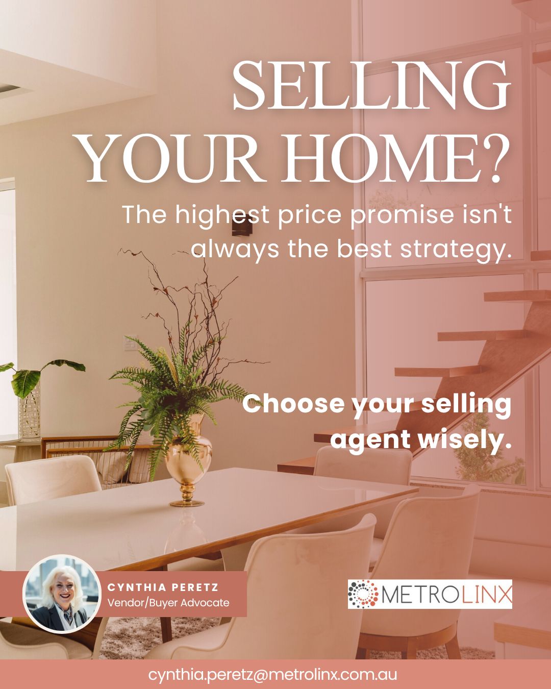 Metrolinx helps sellers compare agents, review marketing strategies and make informed decisions