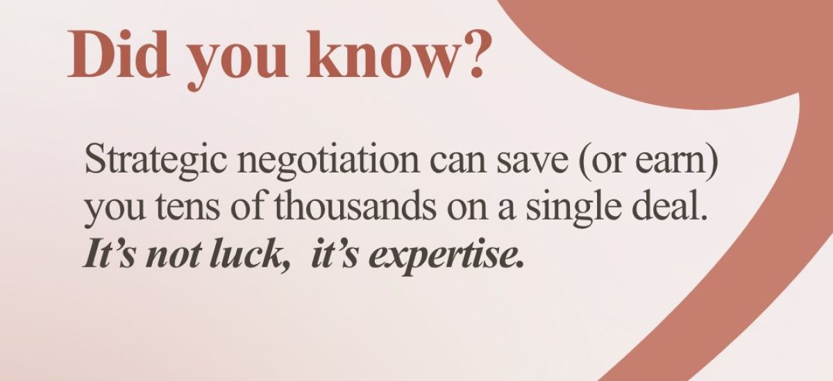 negotiation is about much more than simply saying a number